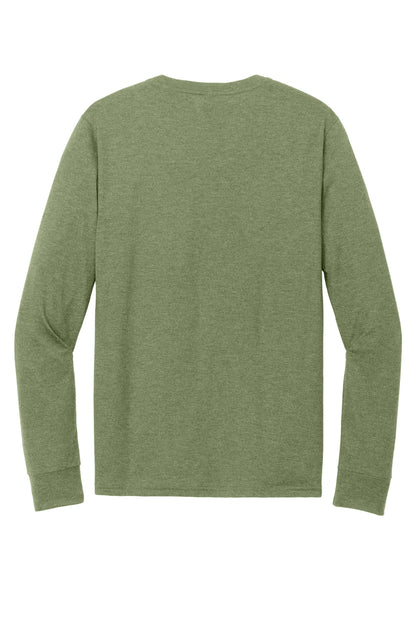 Custom Embroidered District T-Shirts  in Military Green Frost