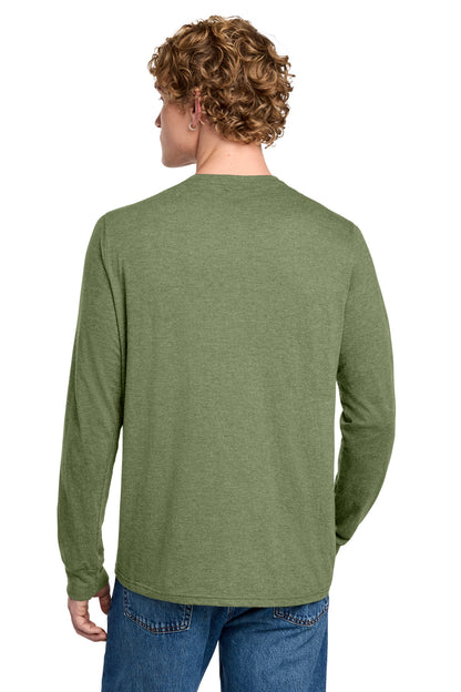 Custom Embroidered District T-Shirts  in Military Green Frost