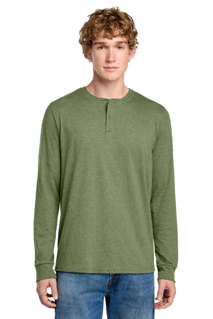 Custom Embroidered District T-Shirts  in Military Green Frost