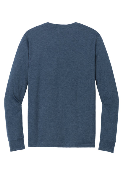 Custom Embroidered District T-Shirts  in Navy Frost
