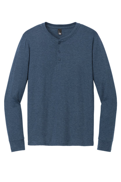 Custom Embroidered District T-Shirts  in Navy Frost