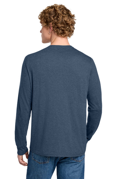Custom Embroidered District T-Shirts  in Navy Frost