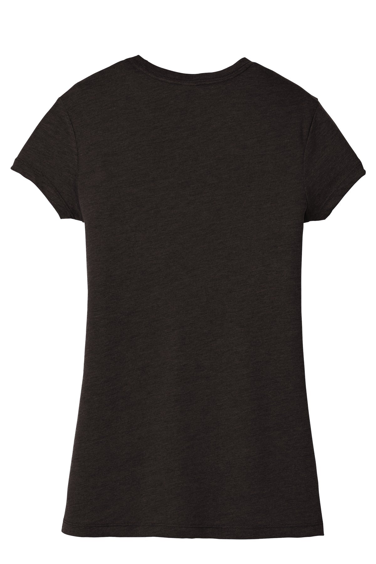 Custom Embroidered District T-Shirts  in Black Frost