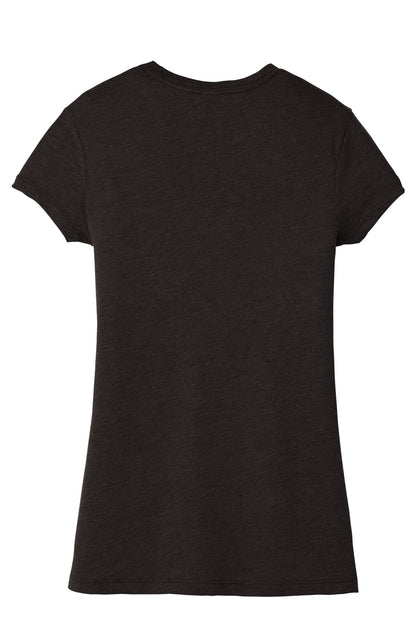 Custom Embroidered District T-Shirts  in Black Frost