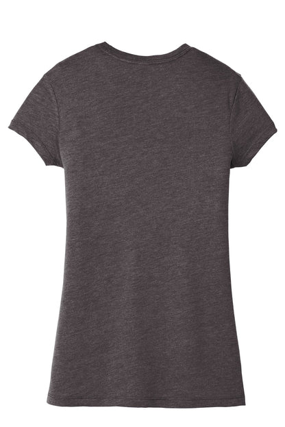 Custom Embroidered District T-Shirts  in Heathered Charcoal
