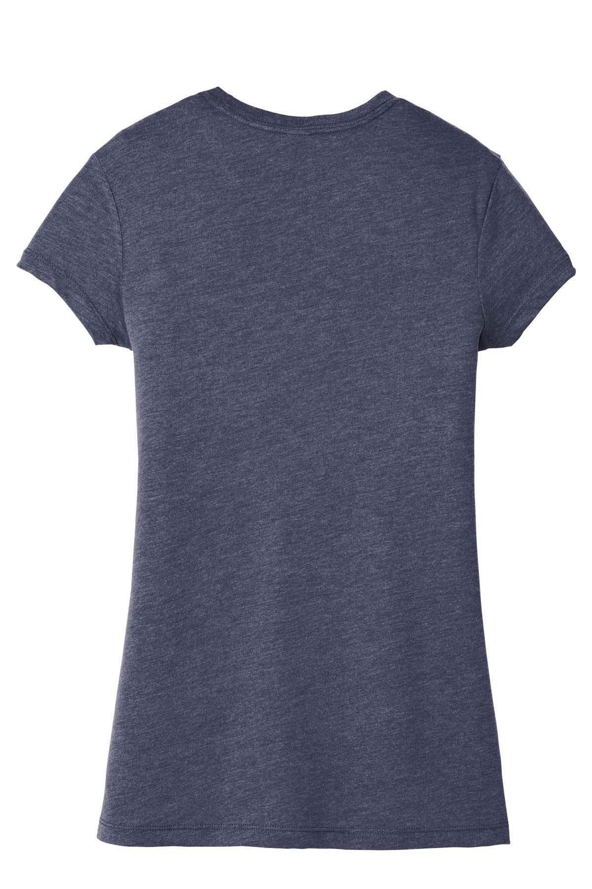 Custom Embroidered District T-Shirts  in Navy Frost
