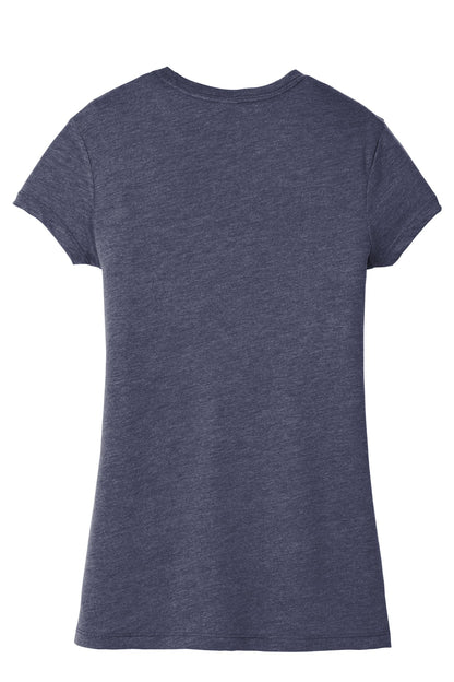 Custom Embroidered District T-Shirts  in Navy Frost