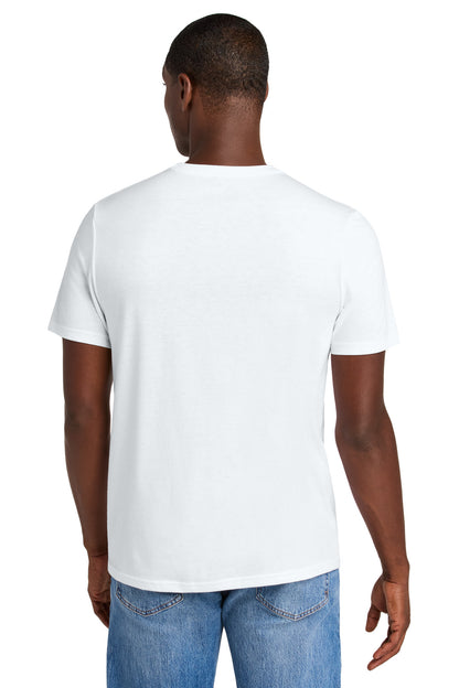 Custom Embroidered District Perfect Weight CVC Tee DT184,Bright White