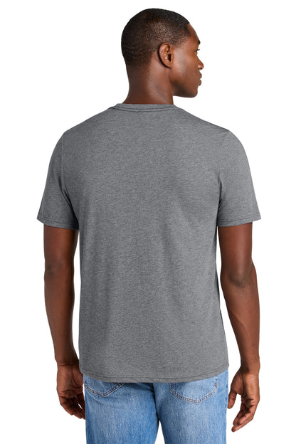Custom Embroidered District Perfect Weight CVC Tee DT184,Graphite Heather