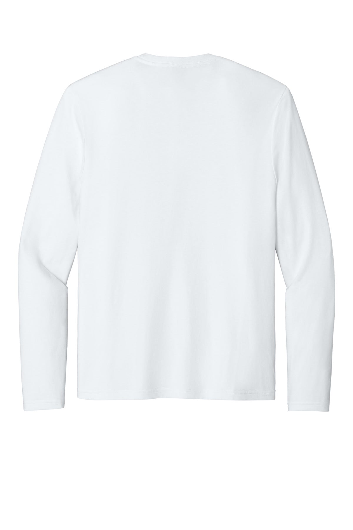 Custom Embroidered District T-Shirts  in Bright White