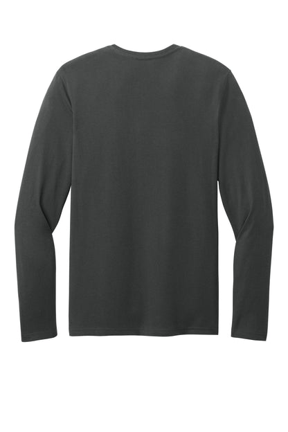 Custom Embroidered District T-Shirts  in Charcoal