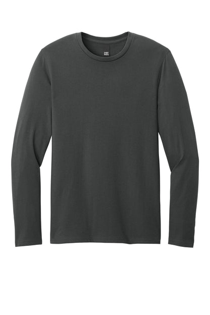 Custom Embroidered District T-Shirts  in Charcoal