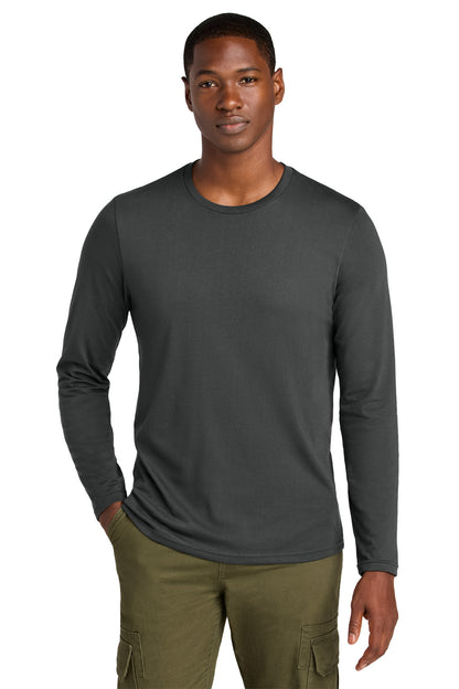 Custom Embroidered District T-Shirts  in Charcoal