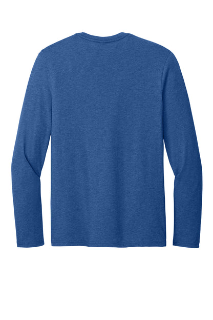 Custom Embroidered District T-Shirts  in Heathered Deep Royal