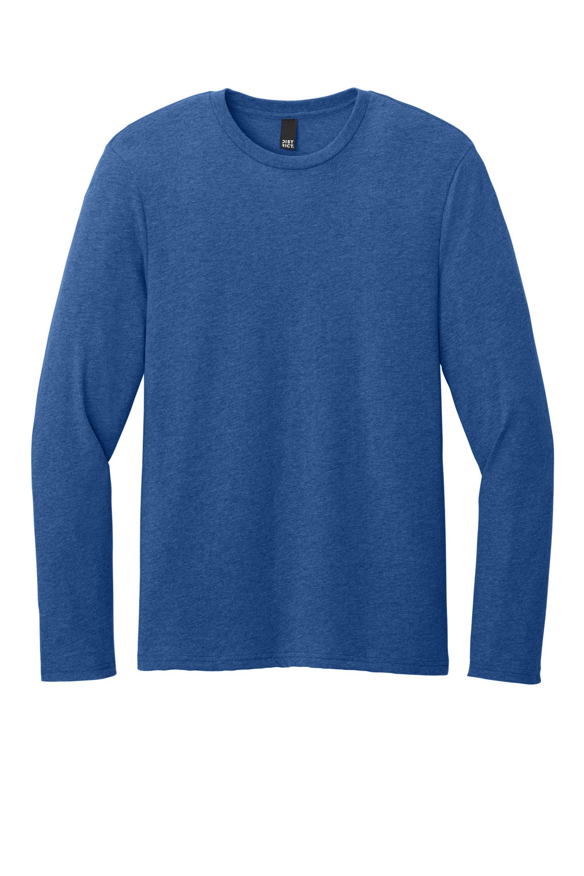 Custom Embroidered District T-Shirts  in Heathered Deep Royal