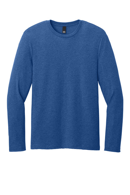 Custom Embroidered District T-Shirts  in Heathered Deep Royal