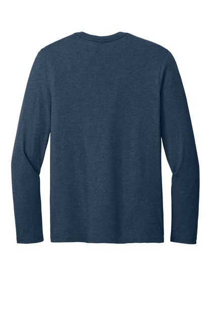 Custom Embroidered District T-Shirts  in Heathered Navy