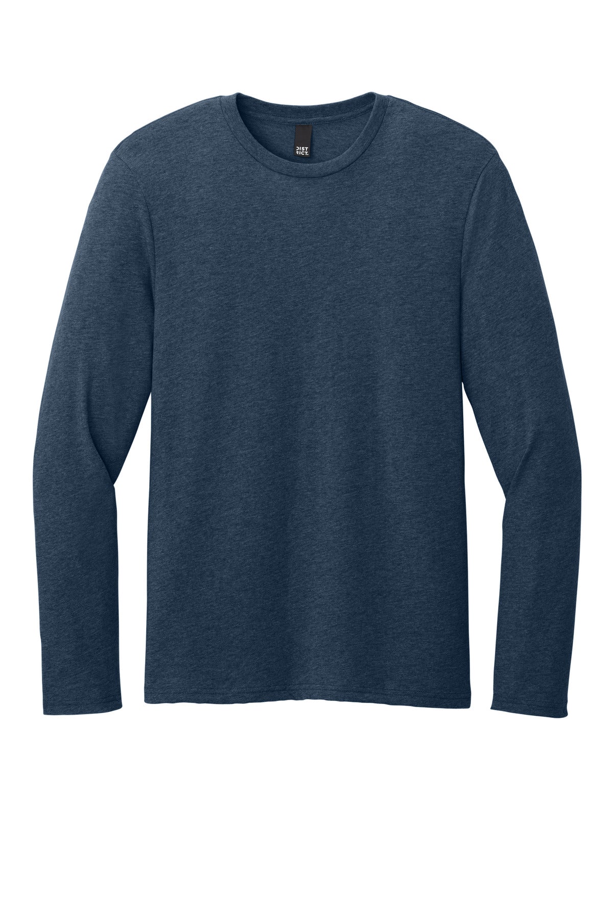 Custom Embroidered District T-Shirts  in Heathered Navy