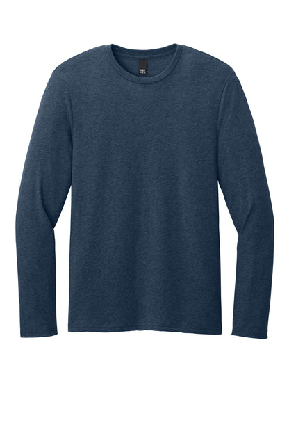 Custom Embroidered District T-Shirts  in Heathered Navy