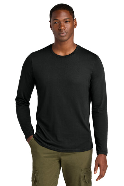 Custom Embroidered District T-Shirts  in Jet Black