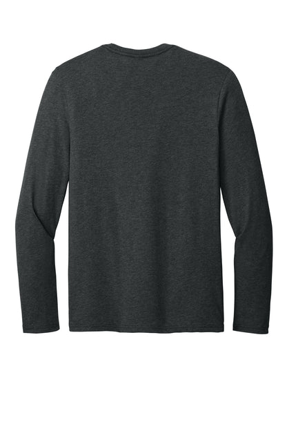 Custom Embroidered District T-Shirts  in Jet Black Heather