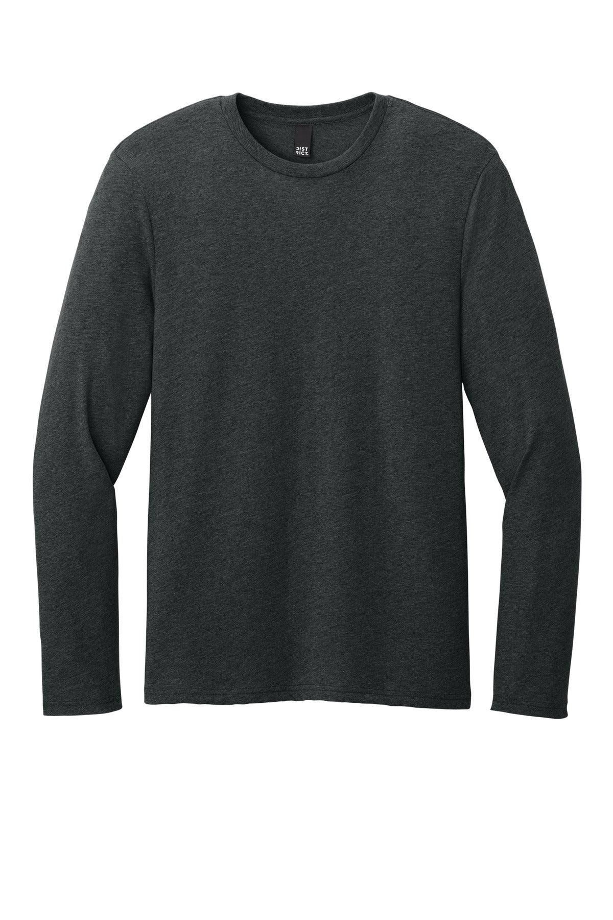 Custom Embroidered District T-Shirts  in Jet Black Heather
