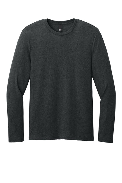 Custom Embroidered District T-Shirts  in Jet Black Heather