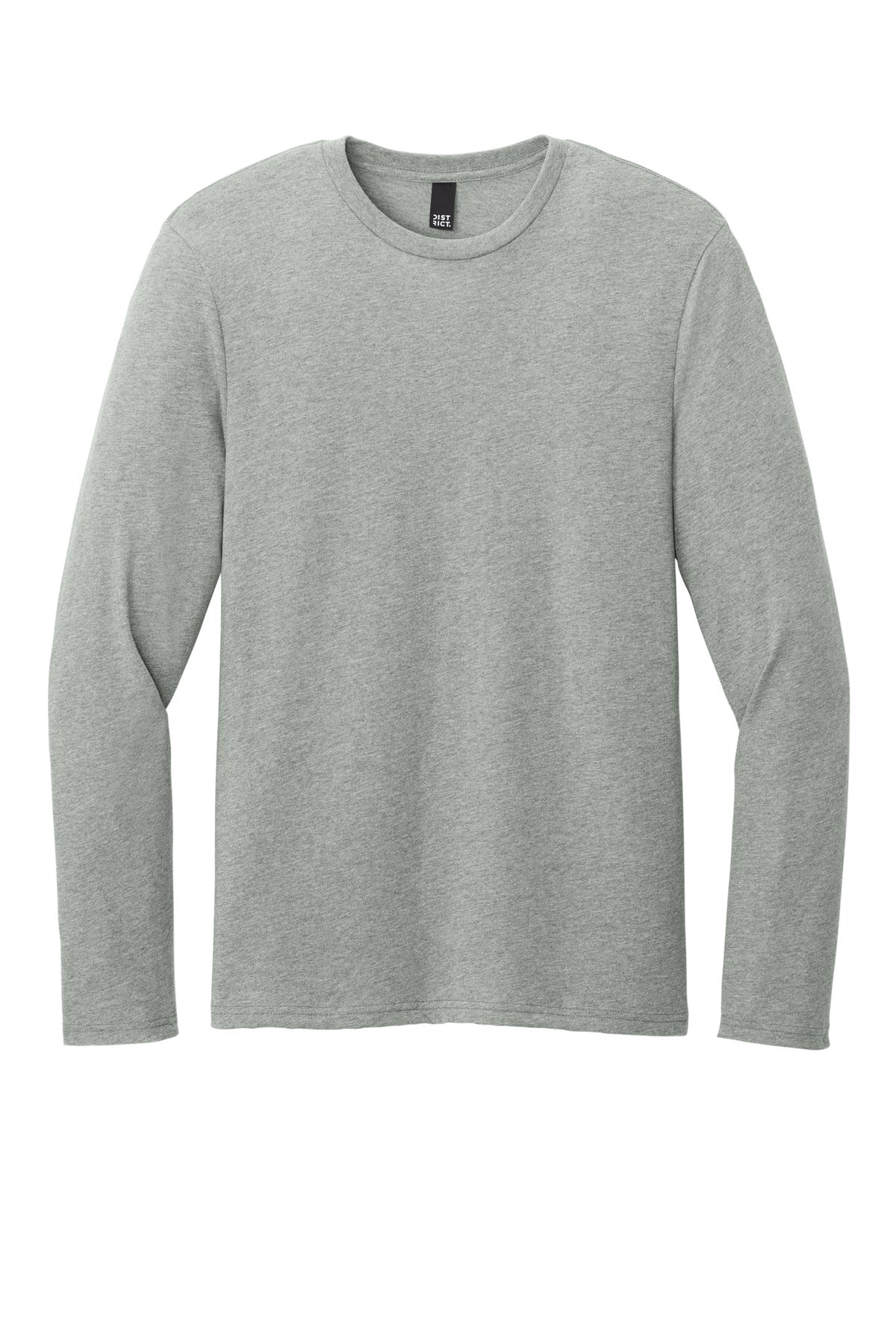 Custom Embroidered District T-Shirts  in Light Heather Grey