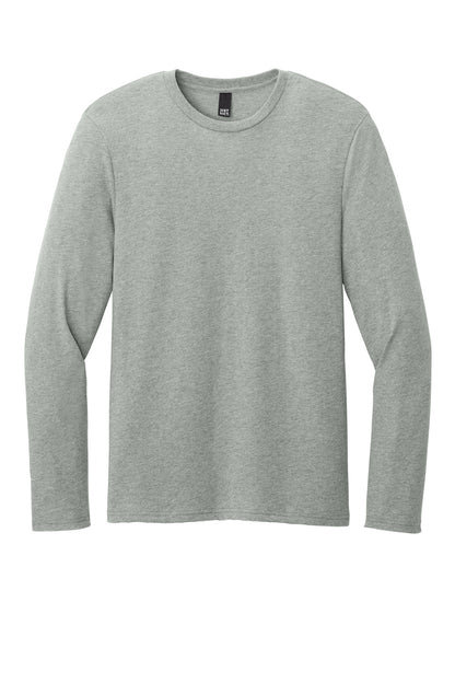 Custom Embroidered District T-Shirts  in Light Heather Grey