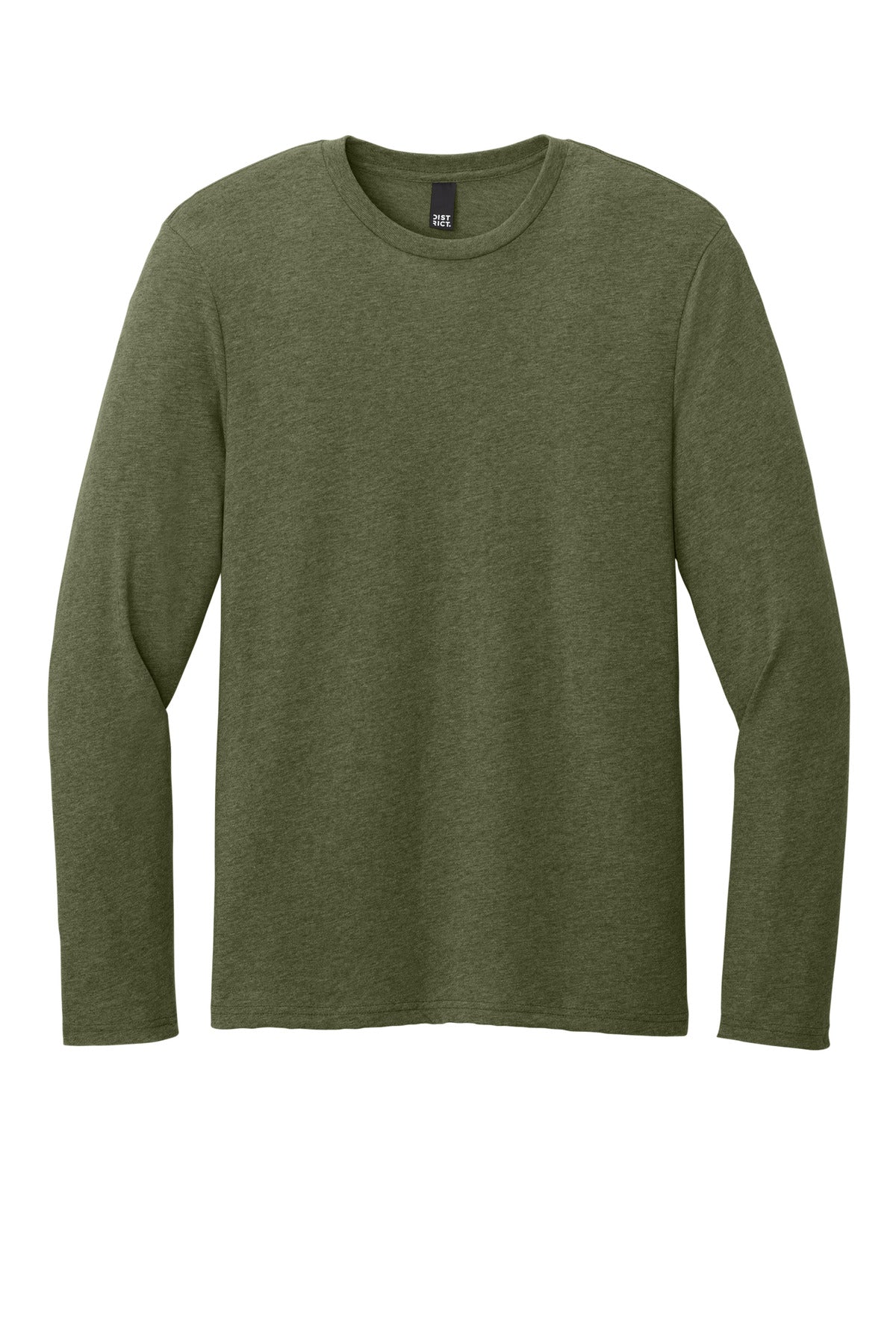 Custom Embroidered District T-Shirts  in Military Green Heather
