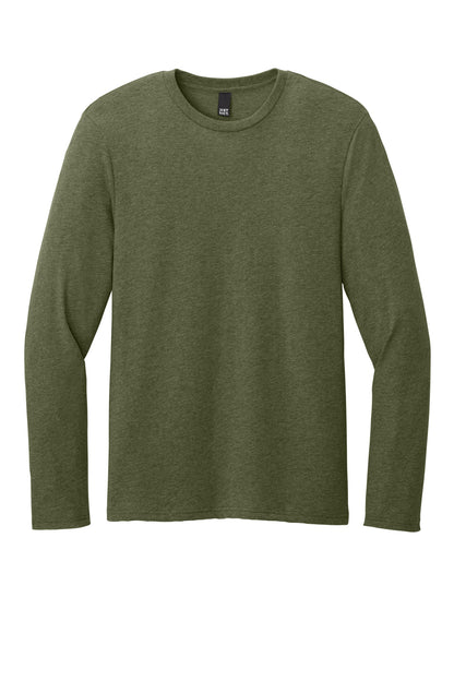 Custom Embroidered District T-Shirts  in Military Green Heather