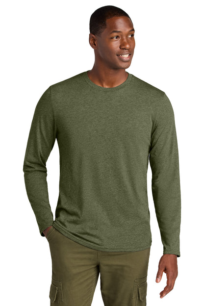 Custom Embroidered District T-Shirts  in Military Green Heather