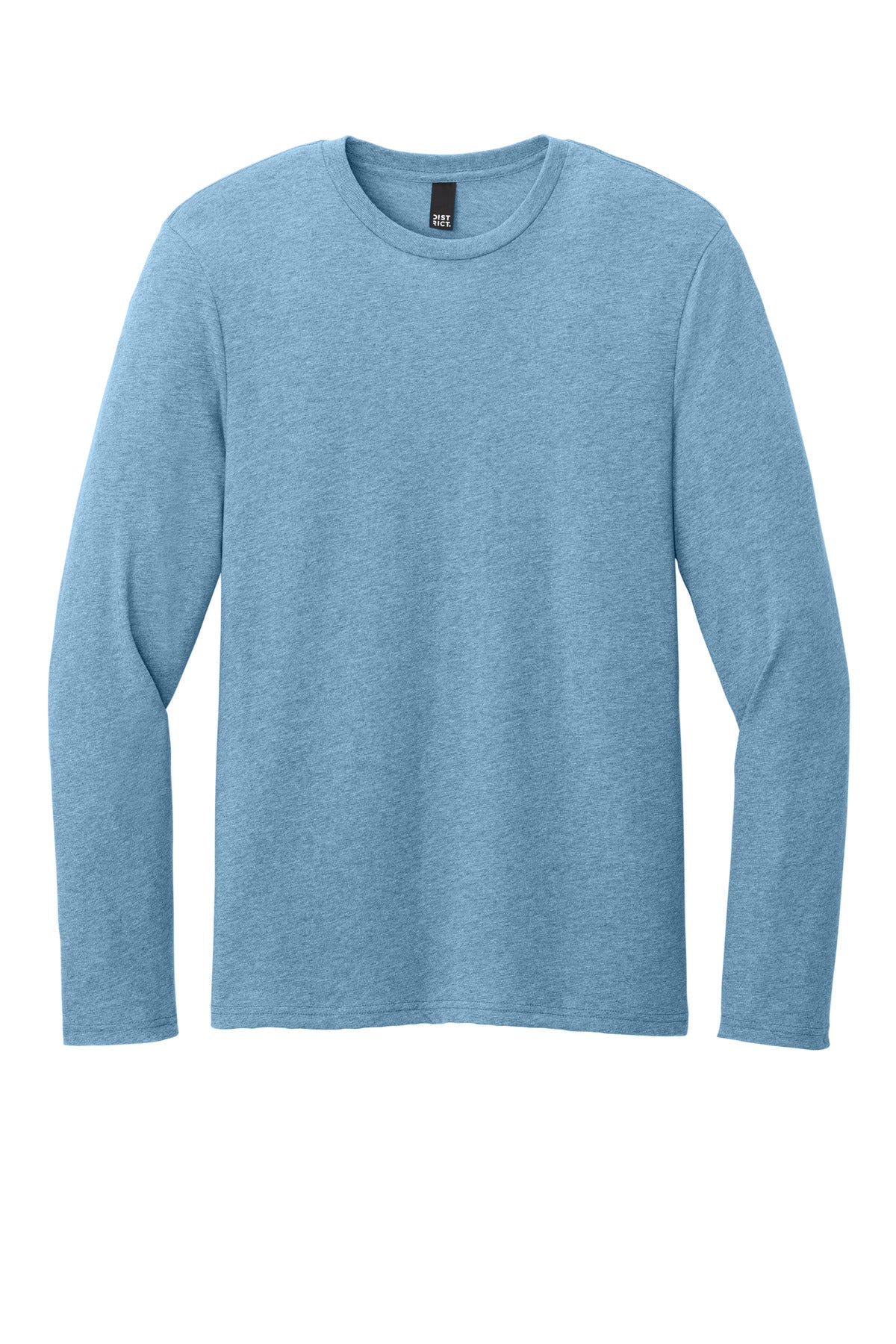 Custom Embroidered District T-Shirts  in Tundra Blue Heather