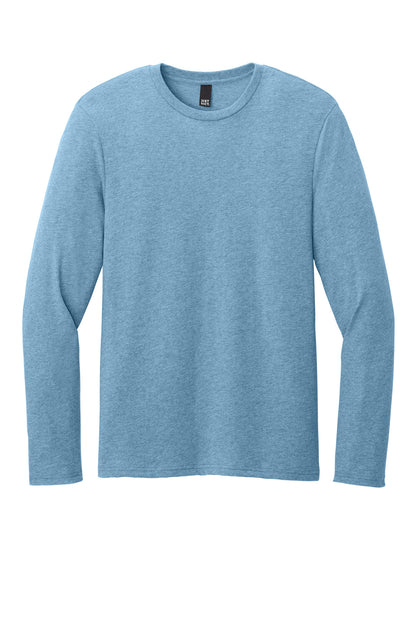 Custom Embroidered District T-Shirts  in Tundra Blue Heather