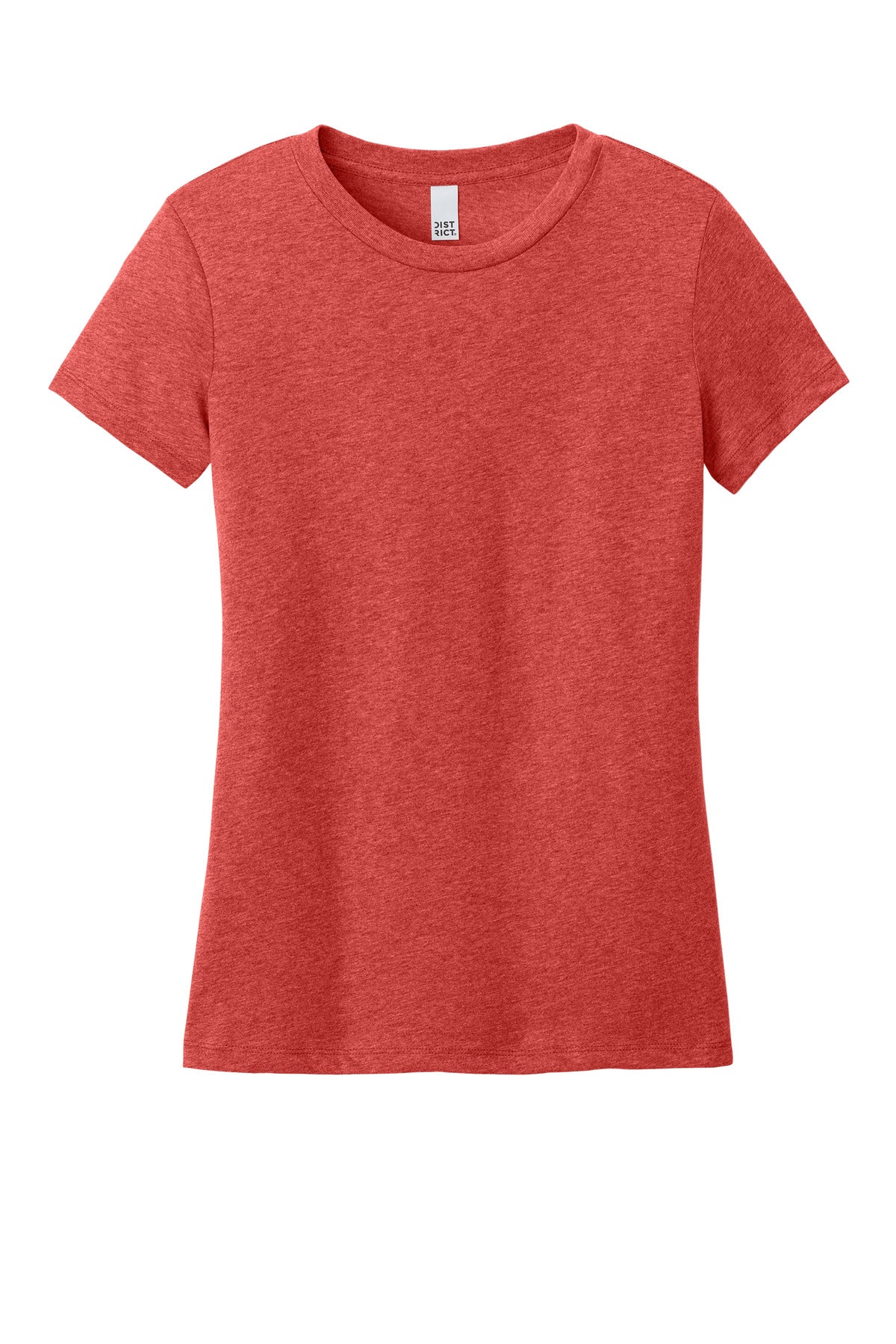 Custom Embroidered District T-Shirts  in Geranium Heather
