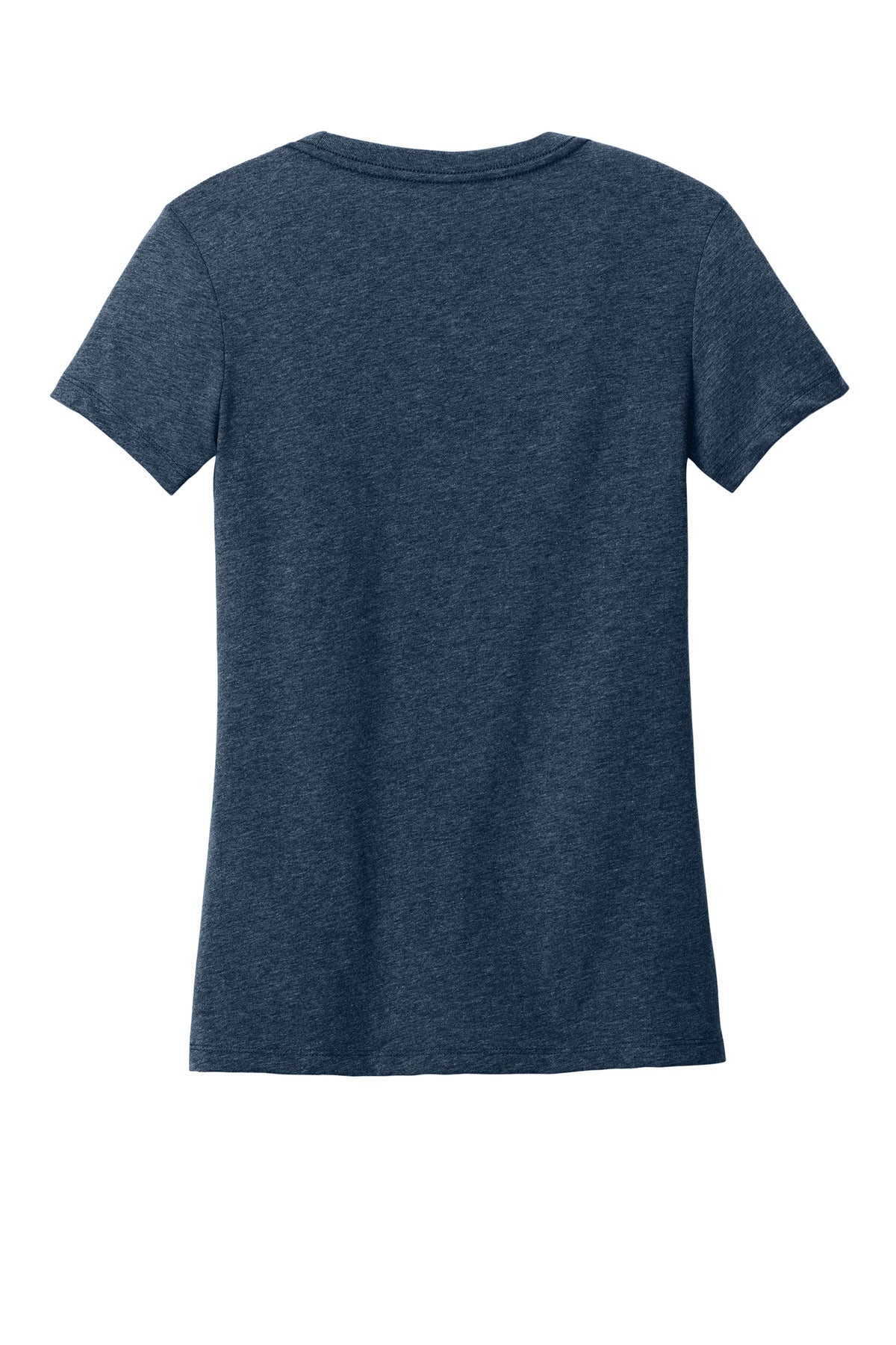Custom Embroidered District T-Shirts  in Heathered Navy