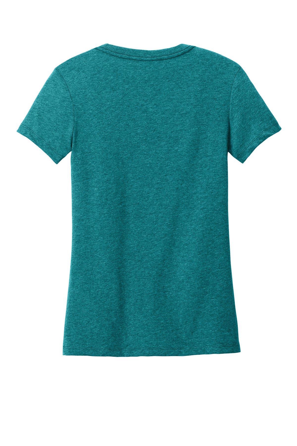 Custom Embroidered District T-Shirts  in Heathered Teal