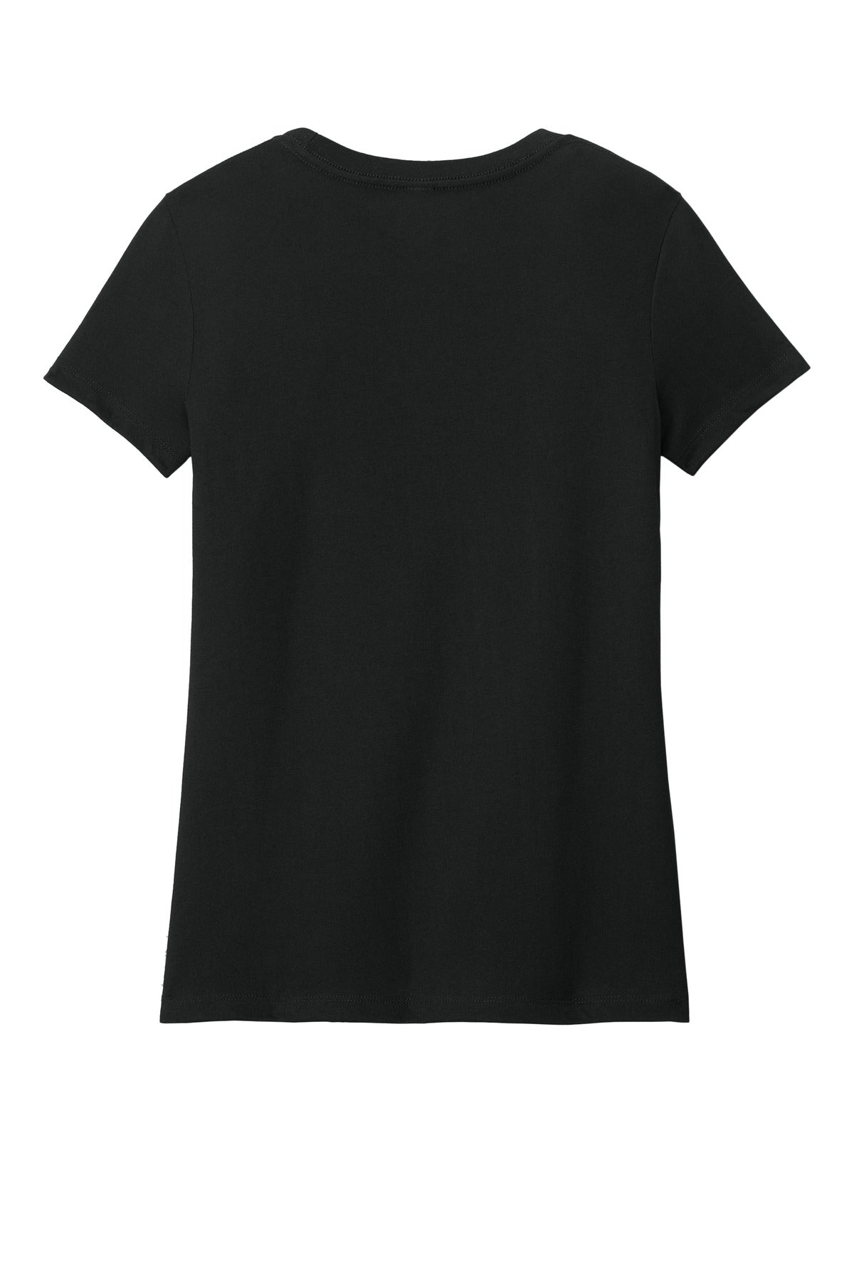 Custom Embroidered District T-Shirts  in Jet Black