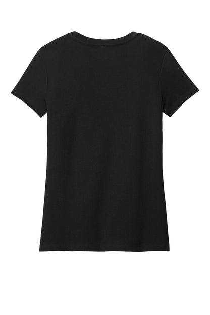 Custom Embroidered District T-Shirts  in Jet Black