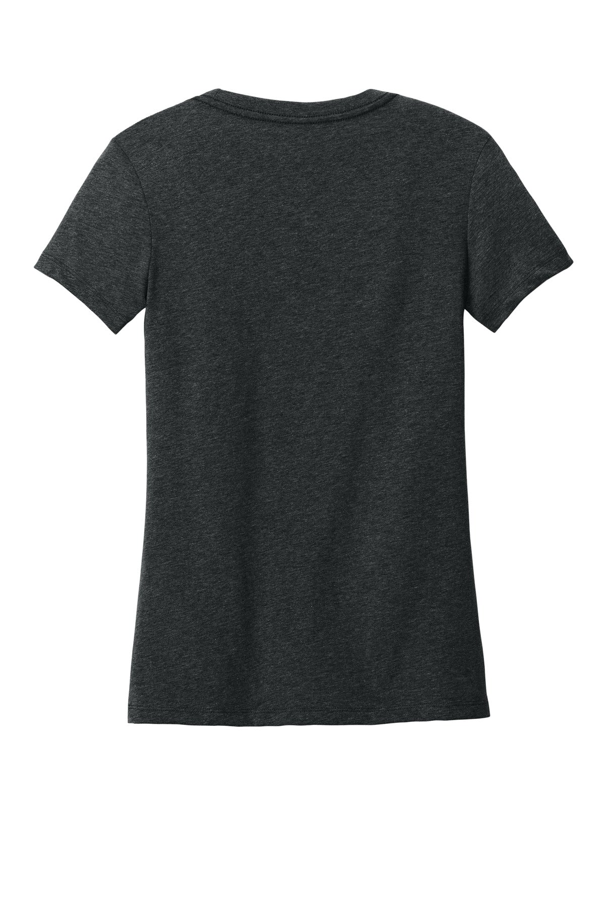 Custom Embroidered District T-Shirts  in Jet Black Heather