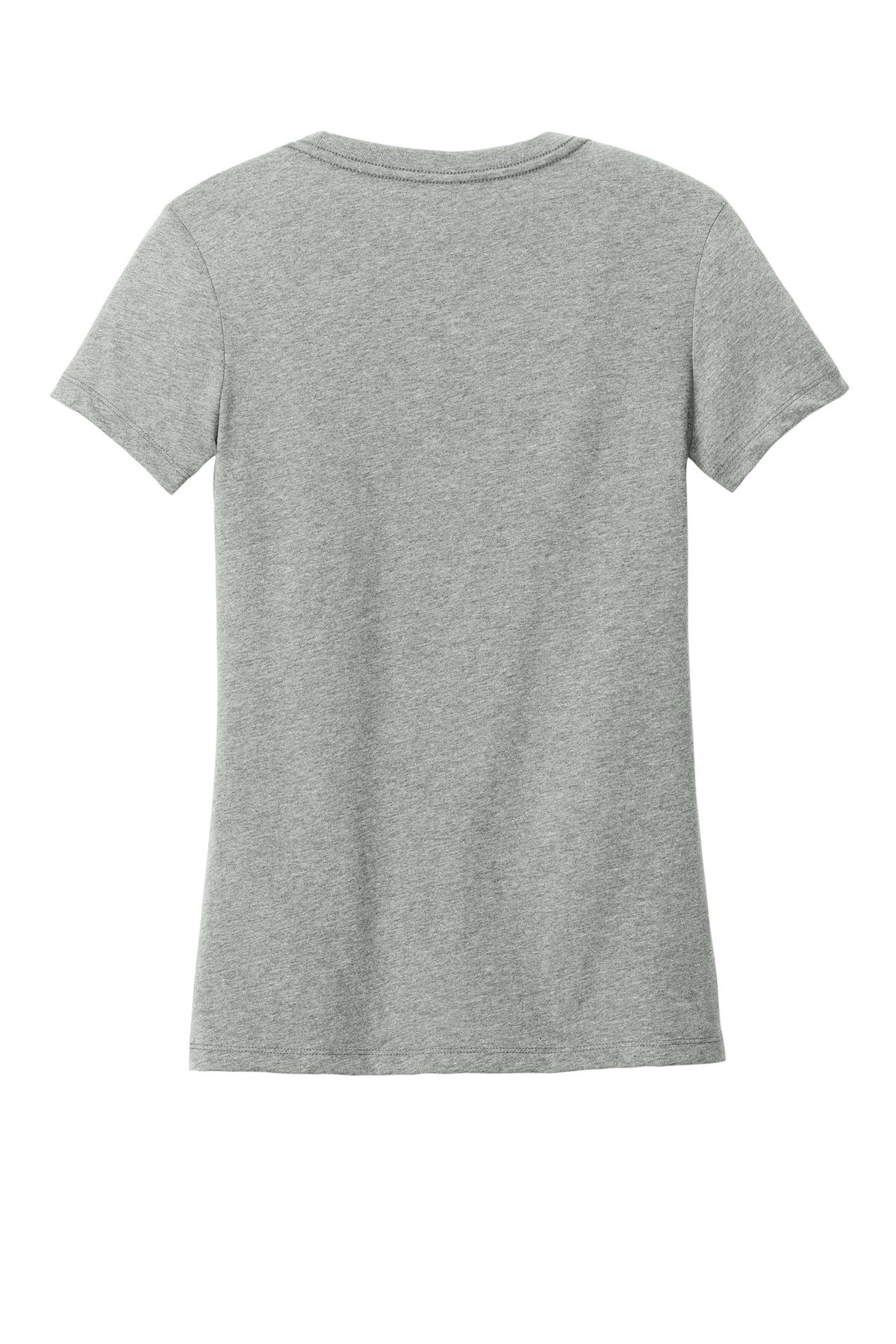 Custom Embroidered District T-Shirts  in Light Heather Grey