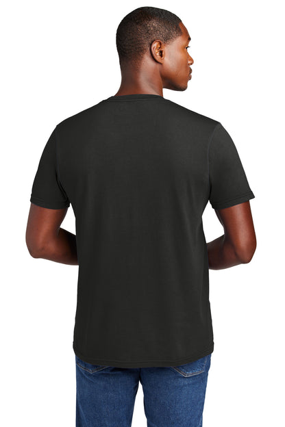 Custom Embroidered District T-Shirts  in Black