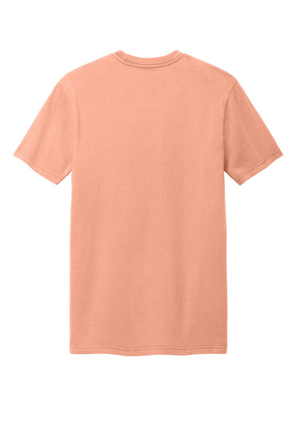 Custom Embroidered District T-Shirts  in Cactus Rose Pink