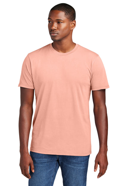 Custom Embroidered District T-Shirts  in Cactus Rose Pink