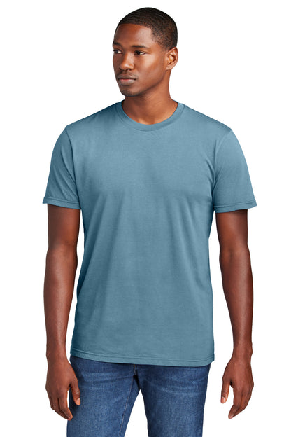 Custom Embroidered District T-Shirts  in Dusk Blue