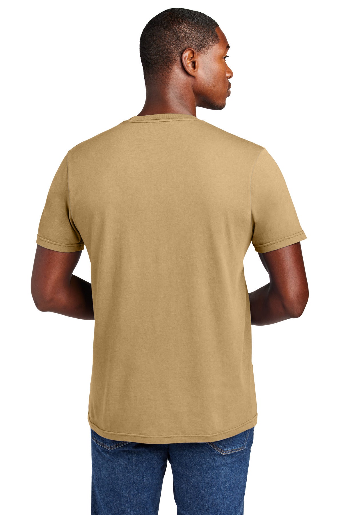 Custom Embroidered District T-Shirts  in Golden Spice