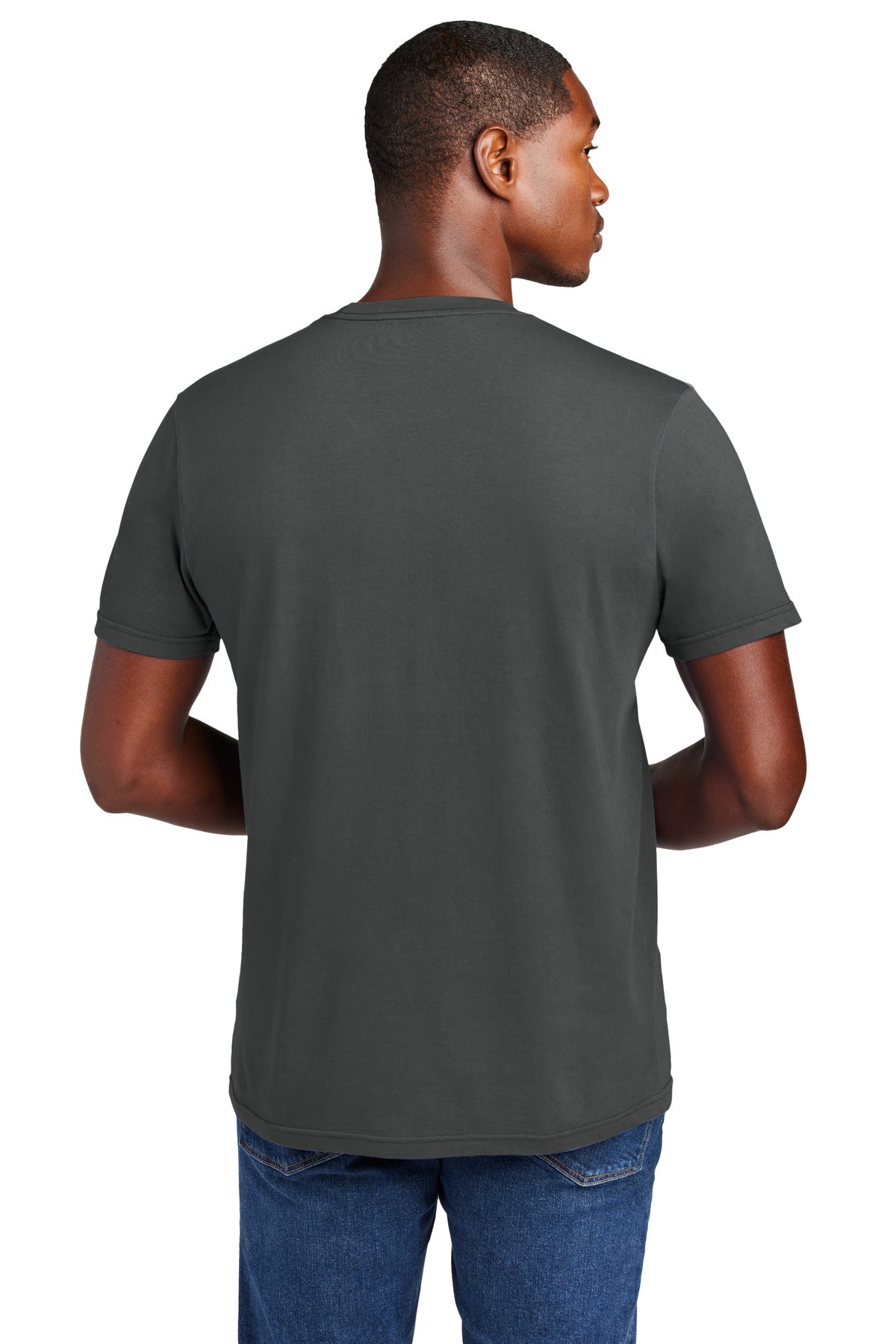 Custom Embroidered District T-Shirts  in Graphite