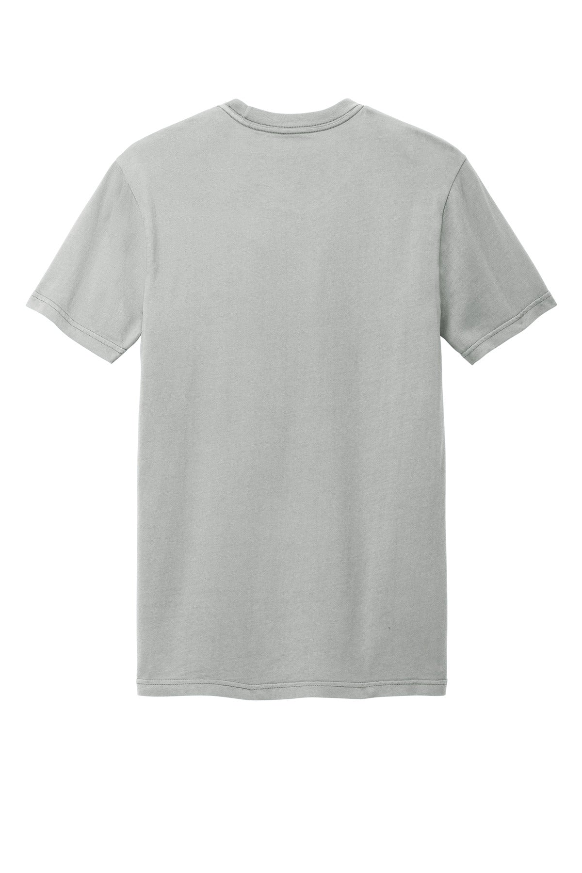 Custom Embroidered District T-Shirts  in Gusty Grey