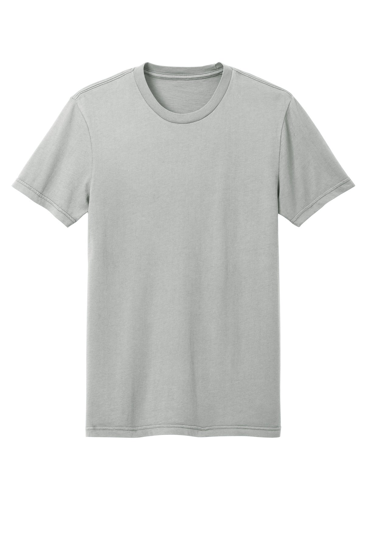 Custom Embroidered District T-Shirts  in Gusty Grey