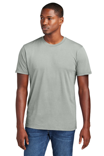 Custom Embroidered District T-Shirts  in Gusty Grey